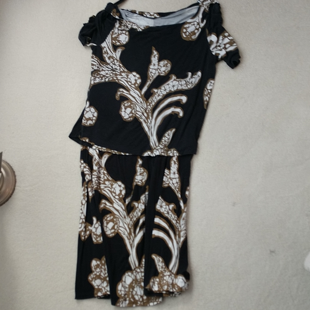 Soft surroundings skirt and shirt set